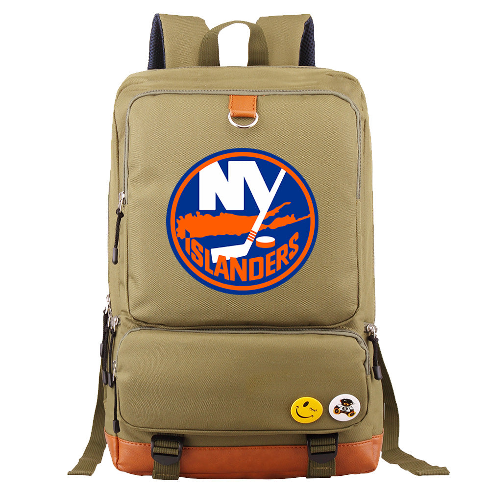New York Islanders Hockey Team Proof Backpack NoteBook Laptop School Bag