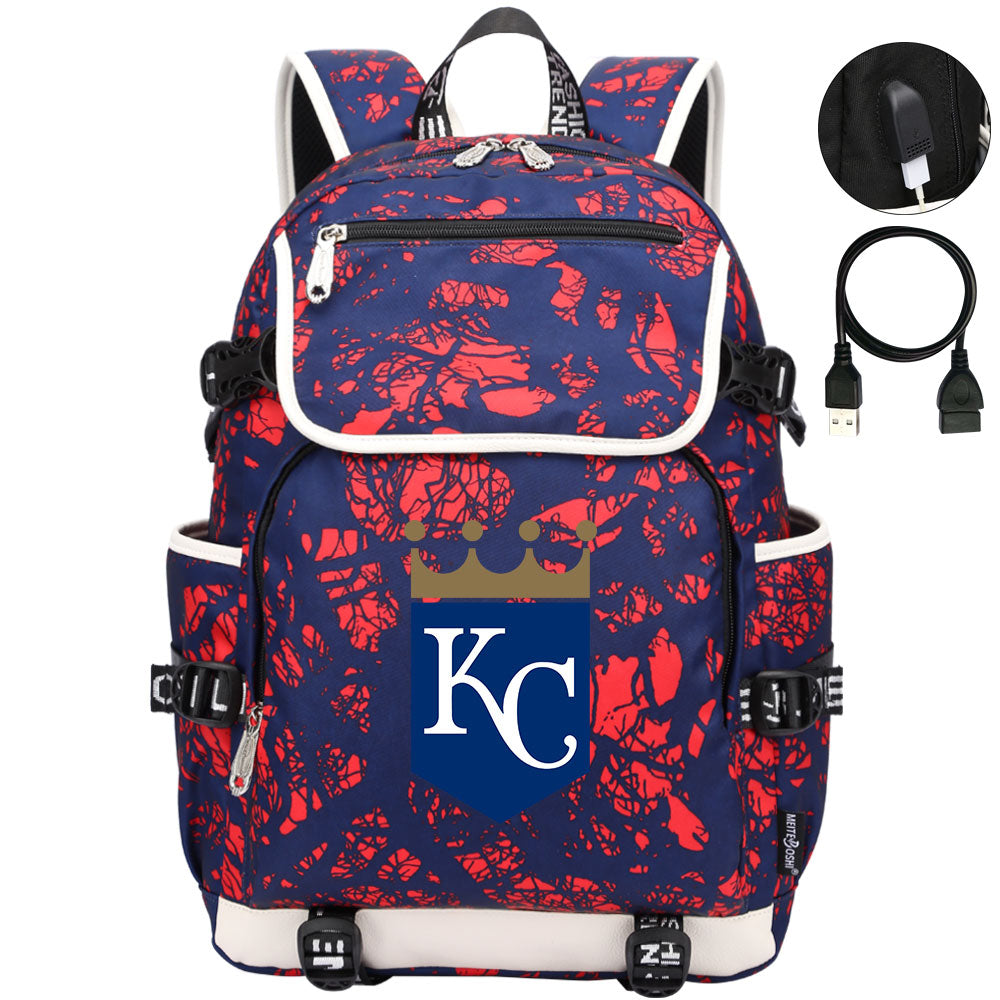 Kansas City Royals Backpack School Notebook Travel Bags