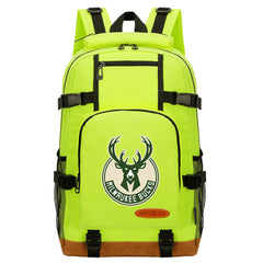 Milwaukee Bucks Waterproof Backpack School Notebook Travel Bag