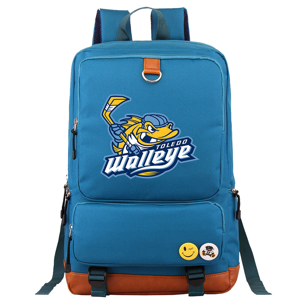 Toledo Walleye Hockey Team Proof Backpack NoteBook Laptop School Bag