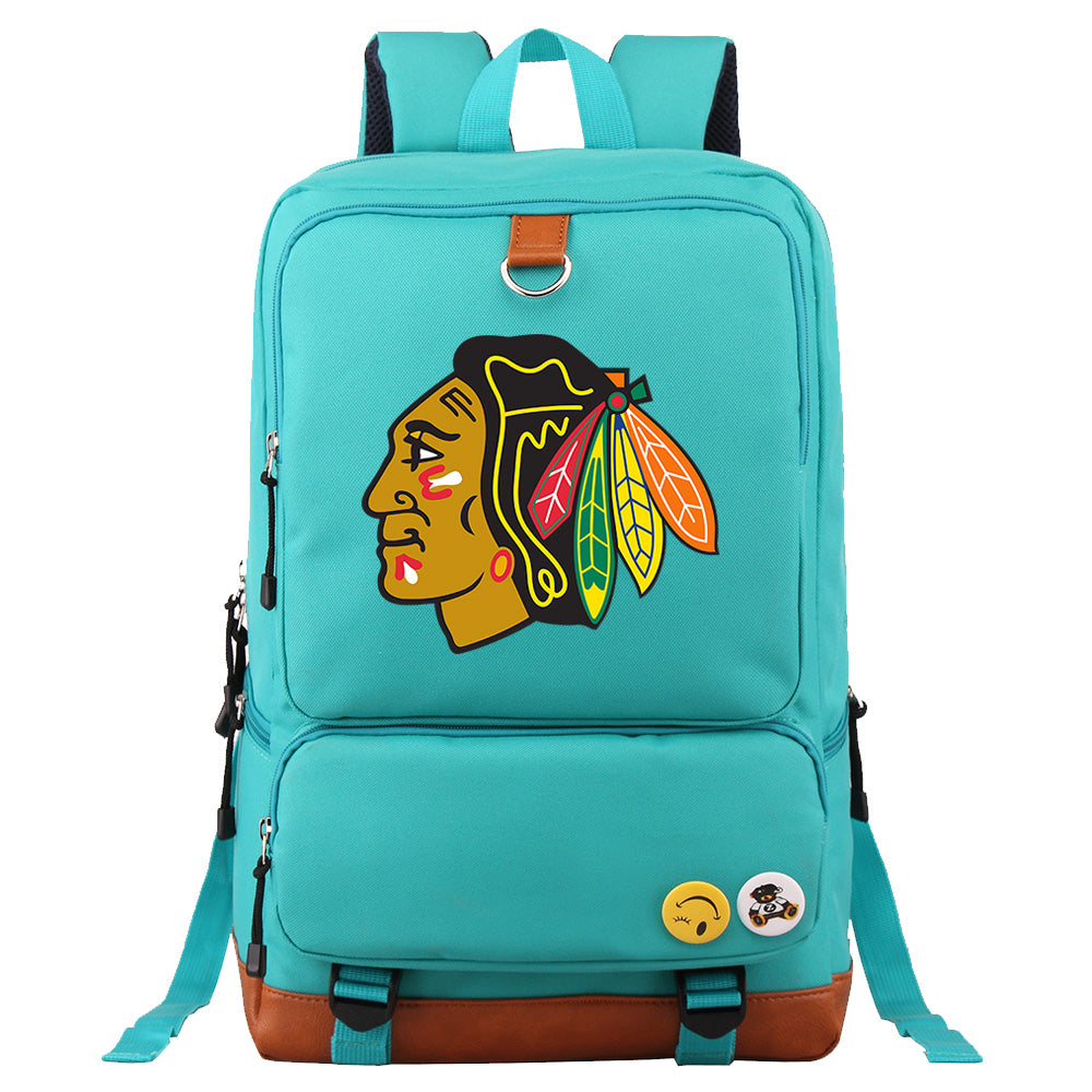 Chicago Blackhawks Hockey Team Proof Backpack NoteBook Laptop School Bag