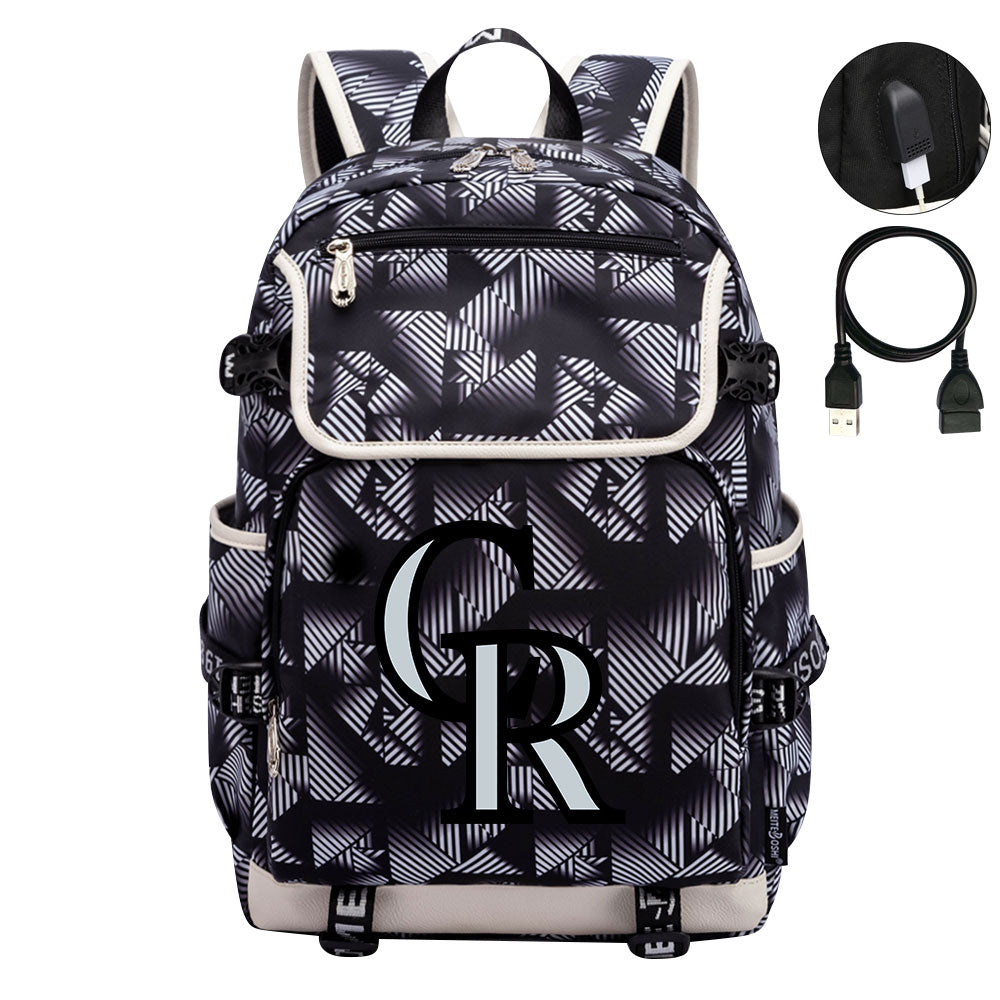 Colorado Rockies Backpack School Notebook Travel Bags