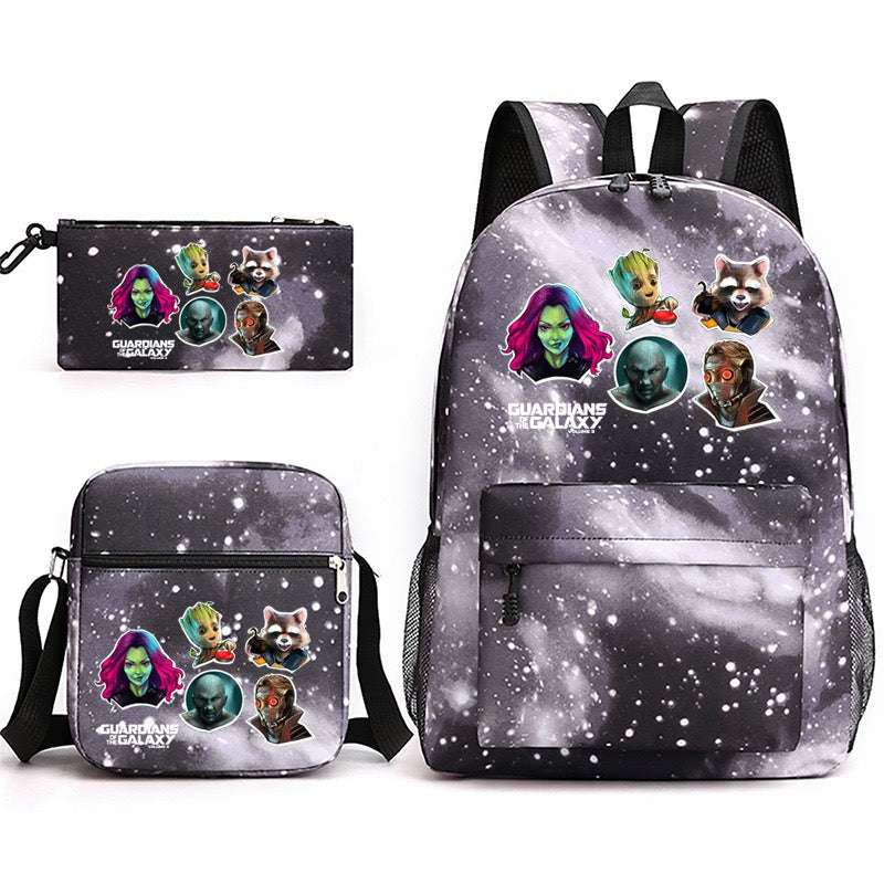 Guardians of the Galaxy School Backpack Shoulder Bag Pencil Bags 3pcs Set