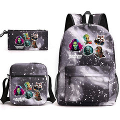 Guardians of the Galaxy School Backpack Shoulder Bag Pencil Bags 3pcs Set