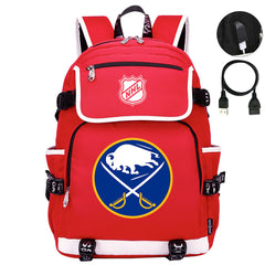 Buffalo Sabres Hockey League Backpack School Notebook Travel Bags