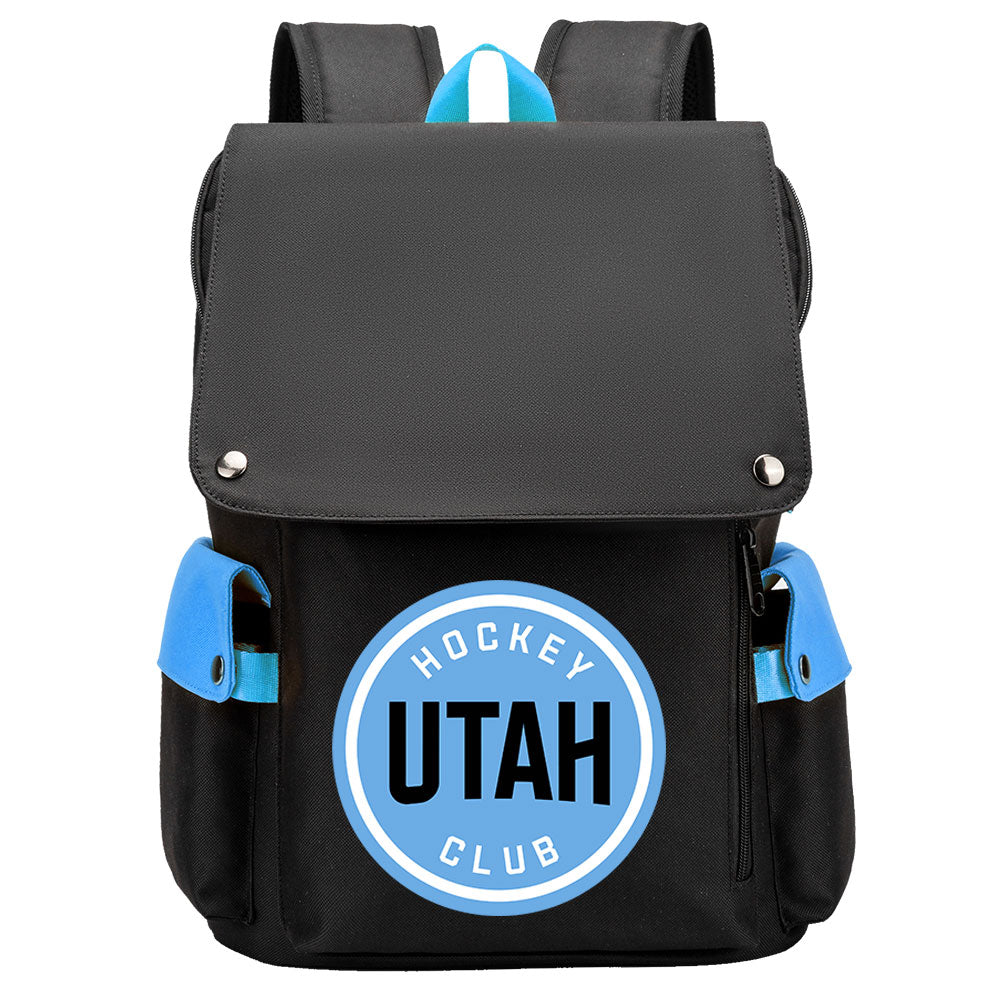 Utah Hockey Club Hockey Team School Backpack Oxford Laptop Bag