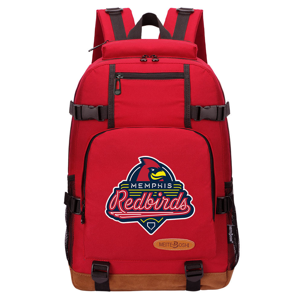 Memphis Redbirds Waterproof Backpack School Notebook Travel Bag