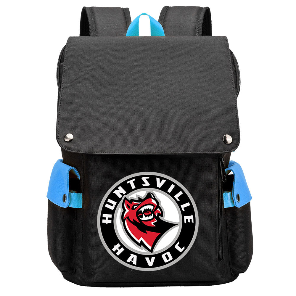 Huntsville Havoc Hockey Team School Backpack Oxford Laptop Bag