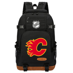 Calgary Flames Hockey League Waterproof Backpack School Notebook Travel Bag