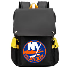 New York Islanders Hockey Team School Backpack Oxford Laptop Bag
