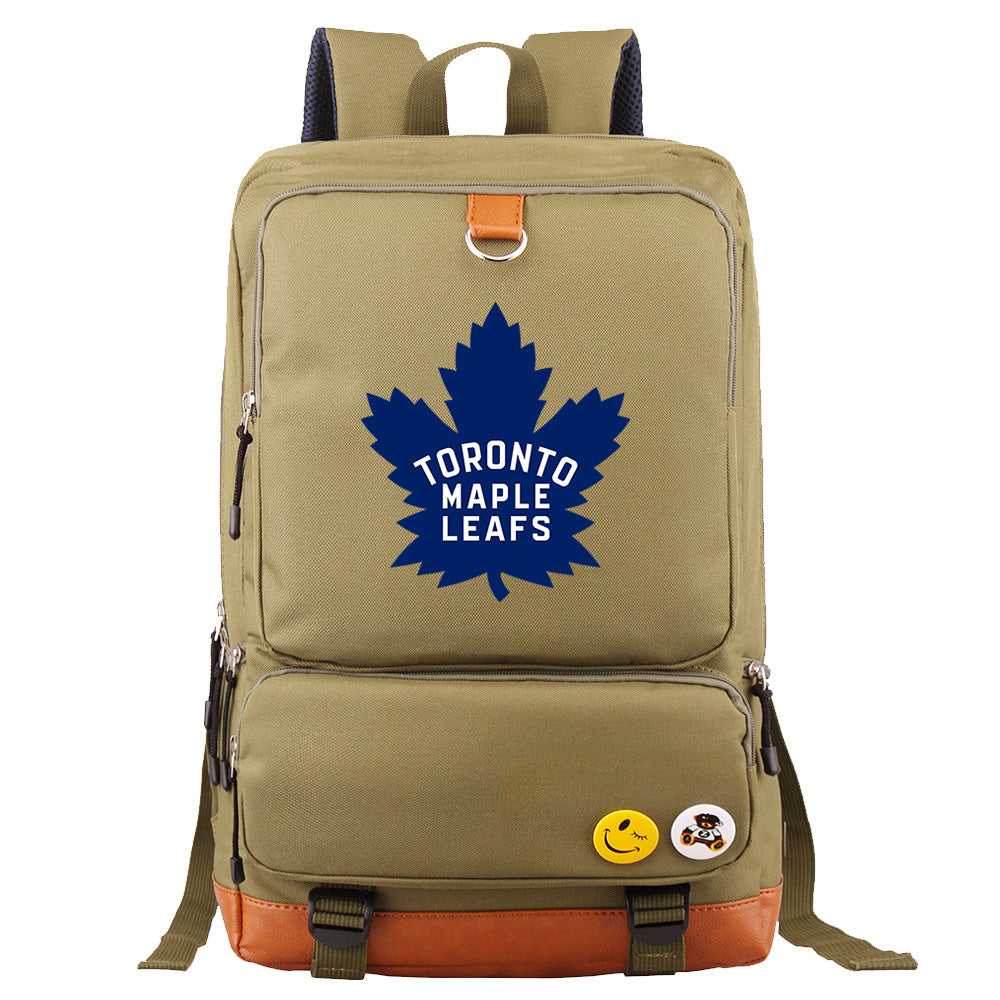 Toronto Maple Leafs Hockey Team Proof Backpack NoteBook Laptop School Bag
