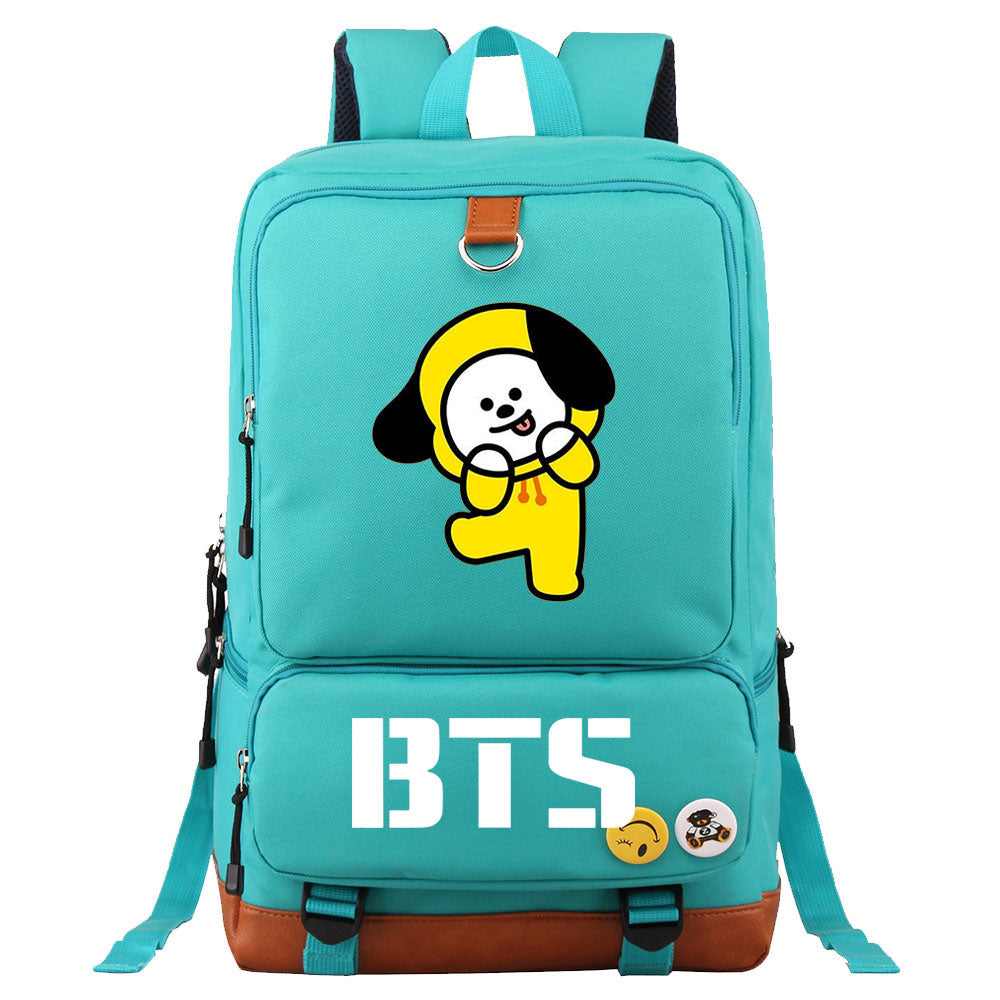 BTS Chimmy Proof Backpack NoteBook Laptop School Bag
