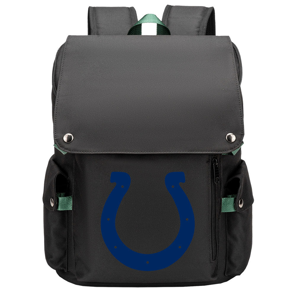 Indianapolis Colts Football Team Rugby Laptop Backpack Oxford School Bag