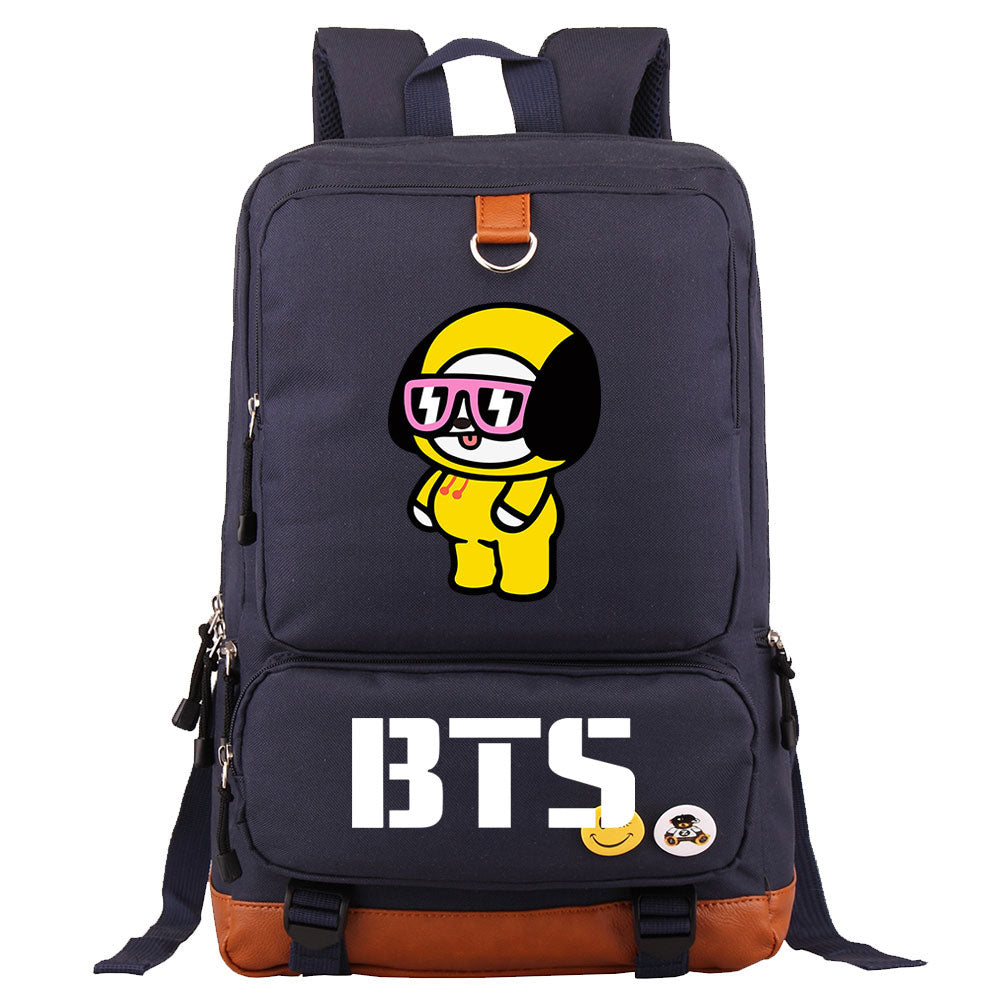 BTS Chimmy Proof Backpack NoteBook Laptop School Bag