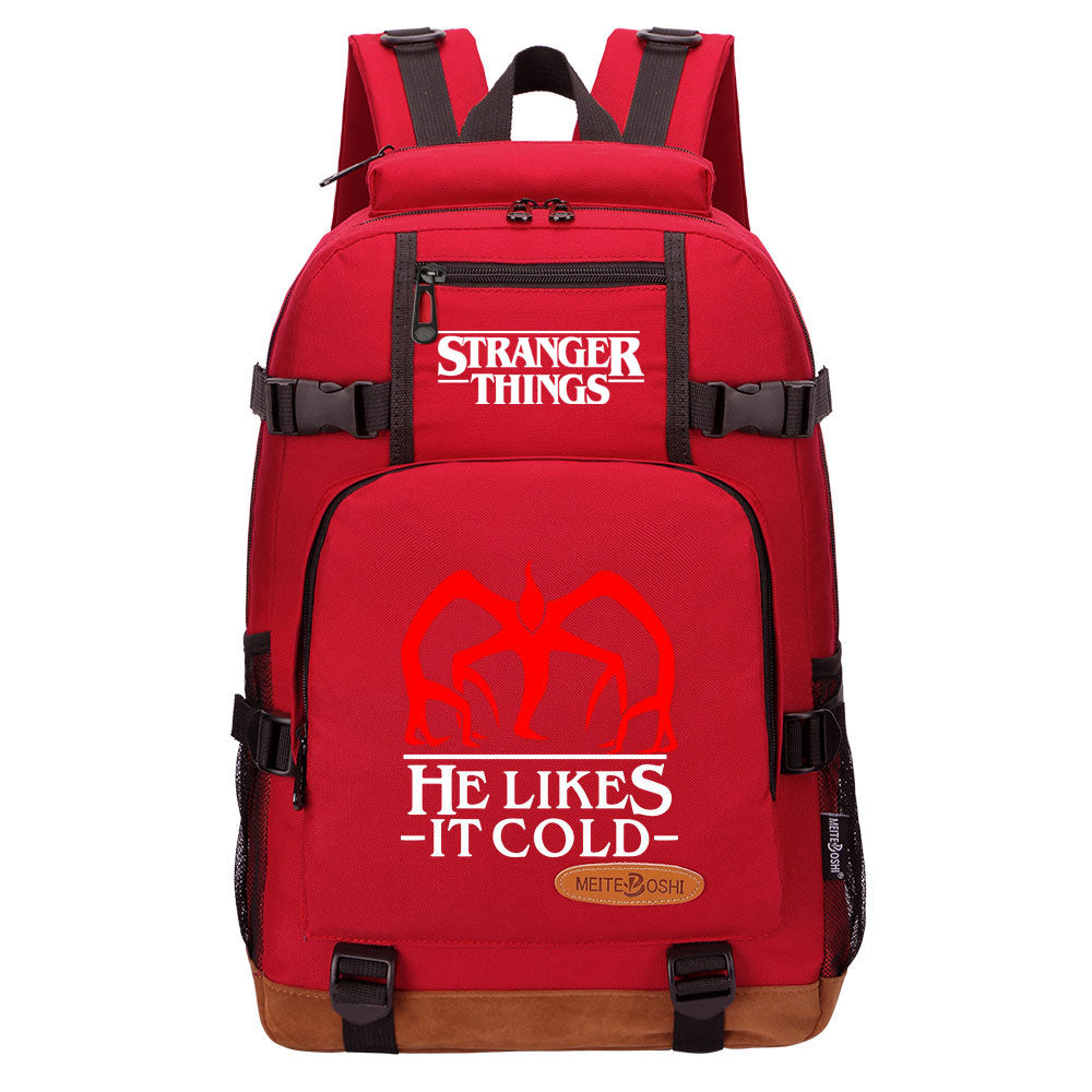 Strangers Things The Demogorgon Waterproof Backpack School Notebook Travel Bag