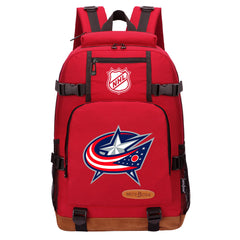 Columbus Blue Jackets Hockey League Waterproof Backpack School Notebook Travel Bag