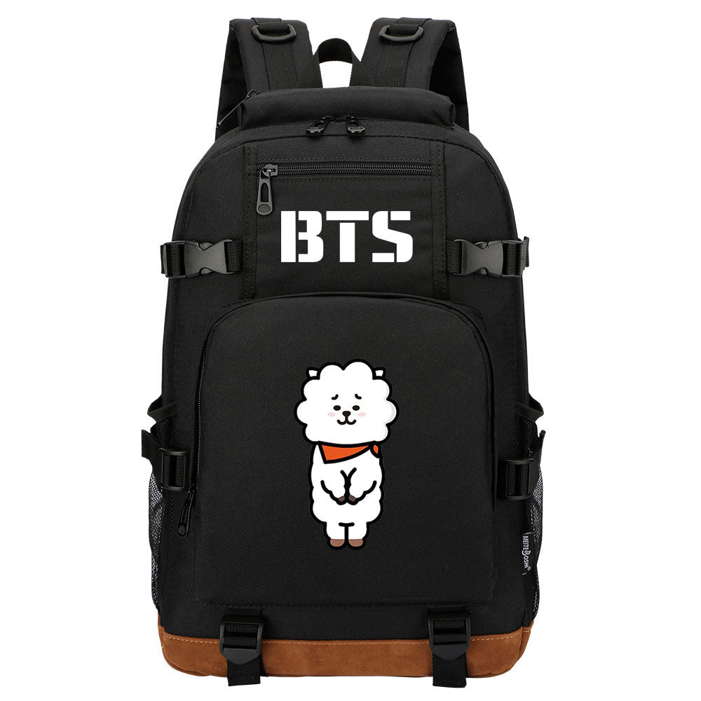 Kpop BTS RJ Jin Waterproof Backpack School Notebook Travel Bag