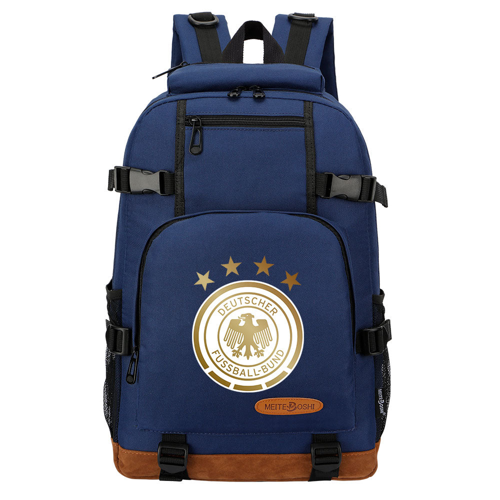 German National Football Team Waterproof Backpack School Notebook Travel Bag