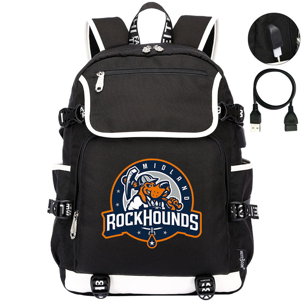 Midland RockHounds Backpack School Notebook Travel Bags