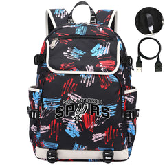 San Antonio Spurs Backpack School Notebook Travel Bags