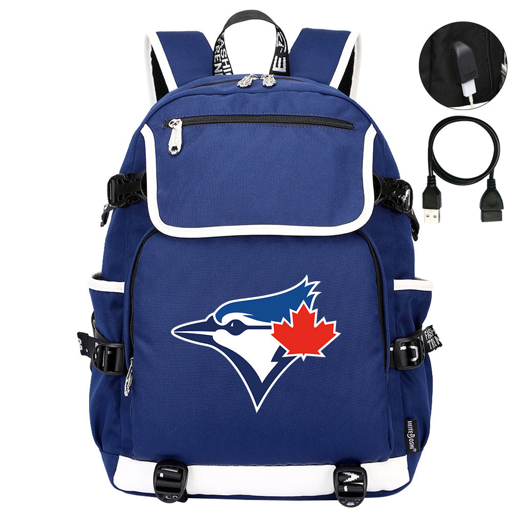 Toronto Blue Jays Backpack School Notebook Travel Bags