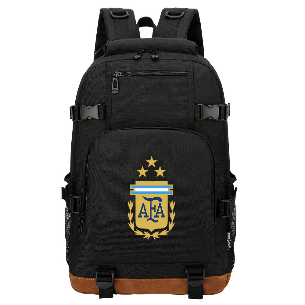 Argentina National Football Team Waterproof Backpack School Notebook Travel Bag