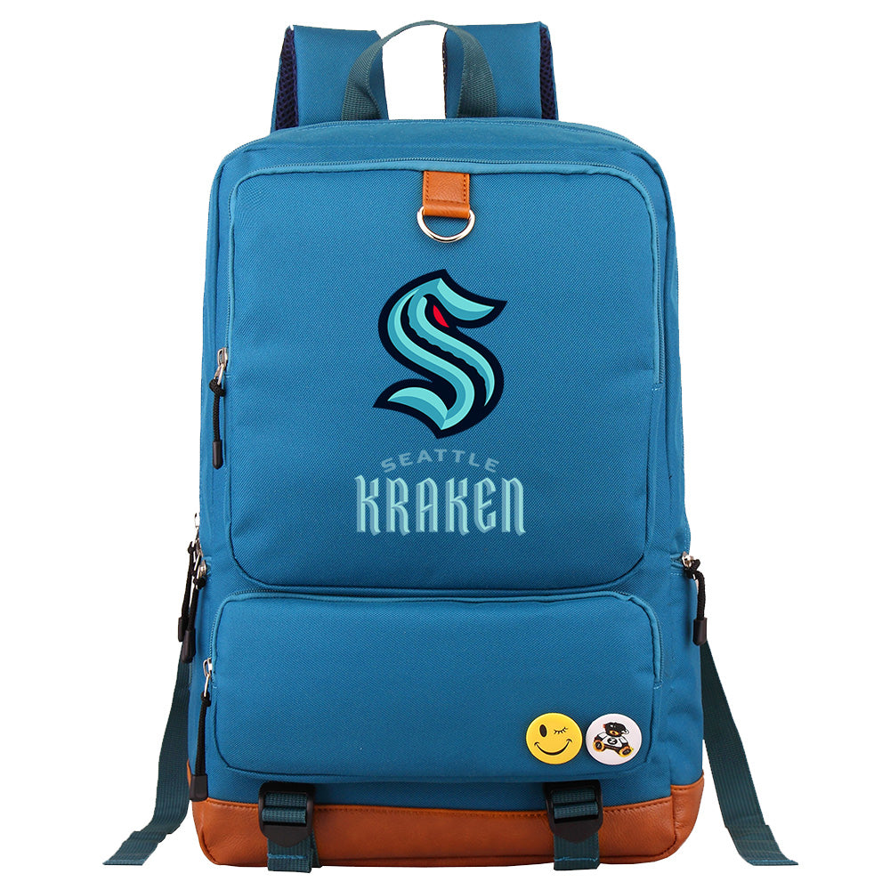 Seattle Kraken Hockey Team Proof Backpack NoteBook Laptop School Bag