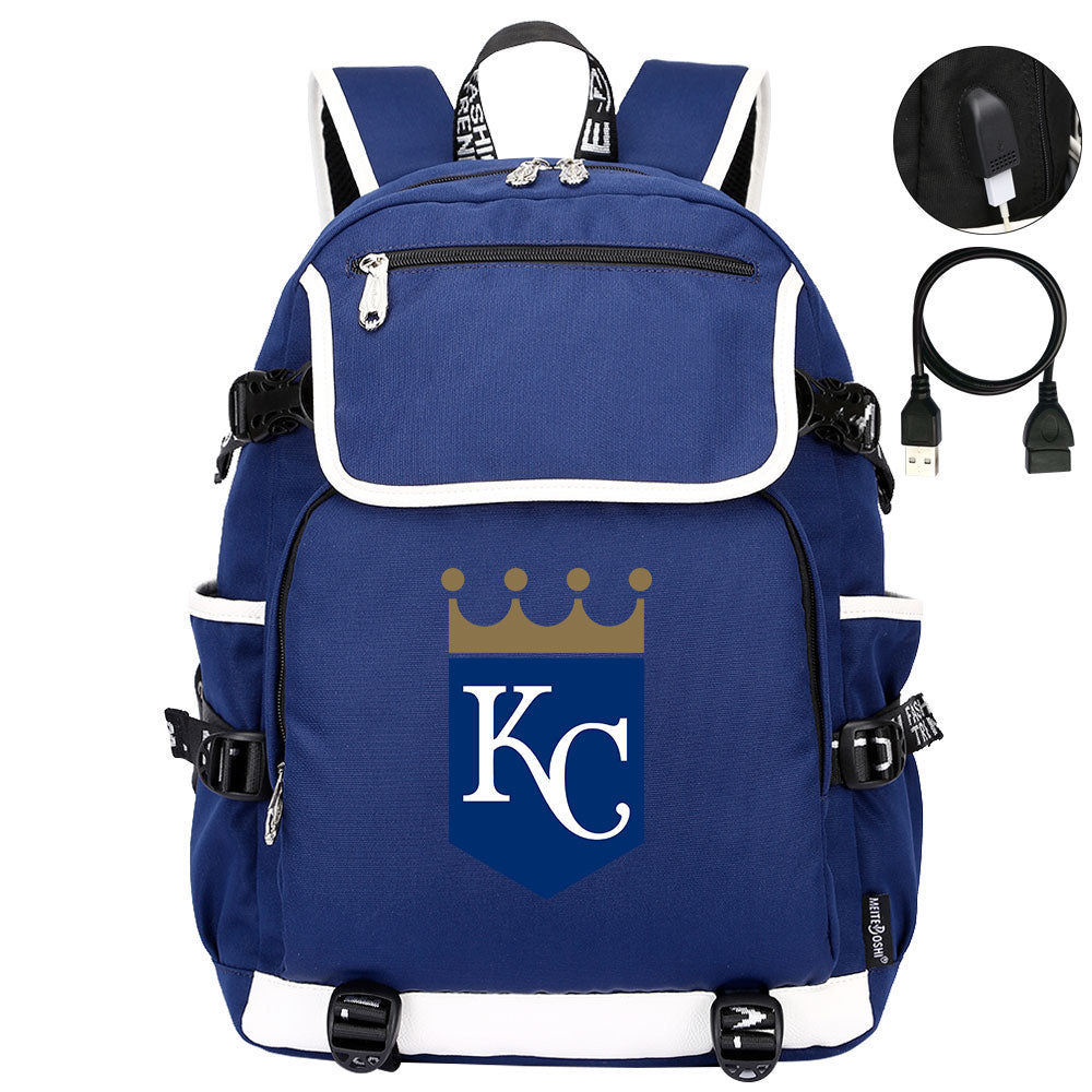 Kansas City Royals Backpack School Notebook Travel Bags