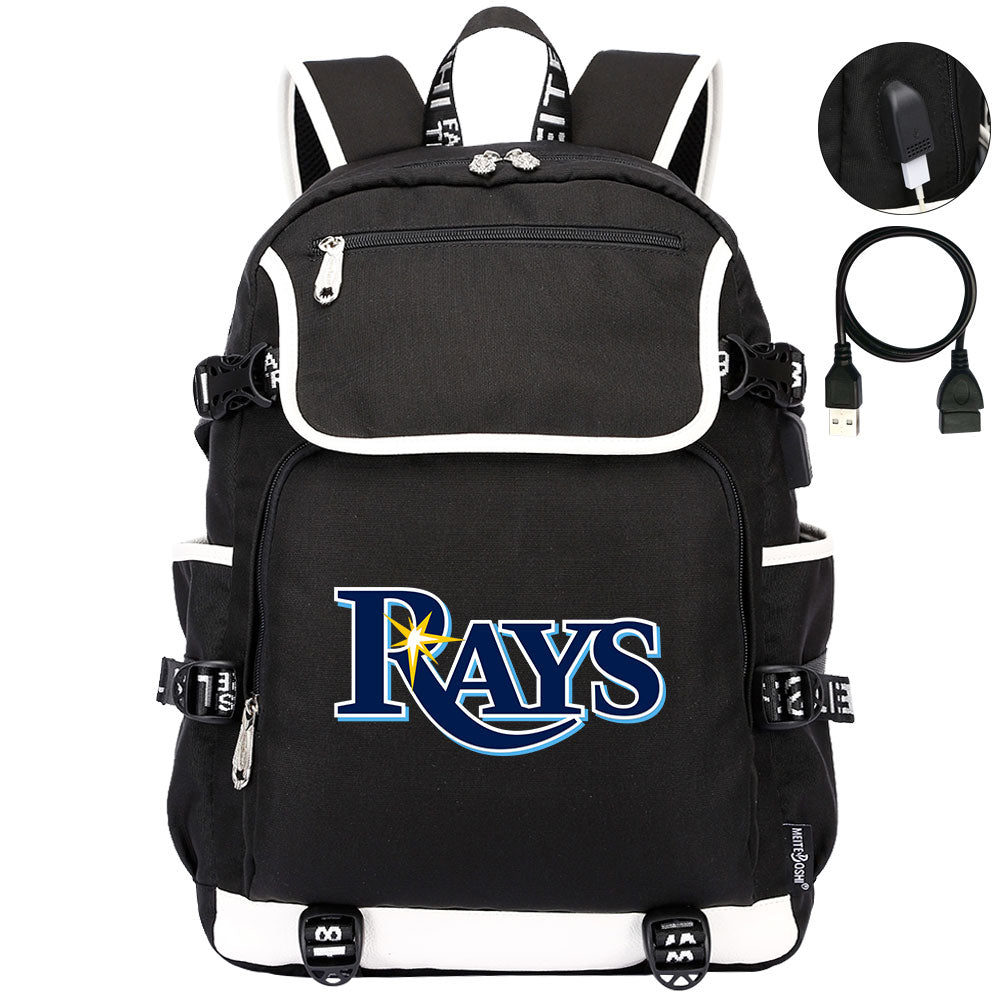 Tampa Bay Rays Backpack School Notebook Travel Bags
