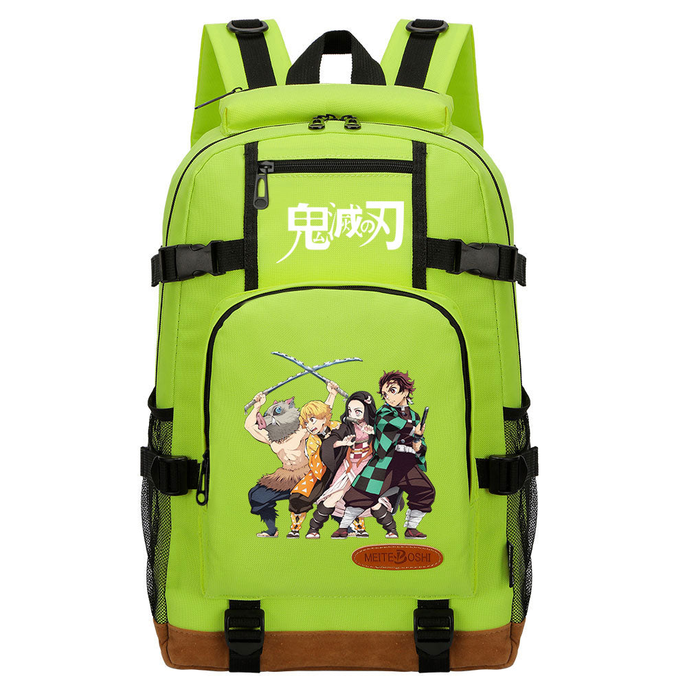 Demon Slayer Kimetsu No Yaiba Waterproof Backpack School Notebook Travel Bag