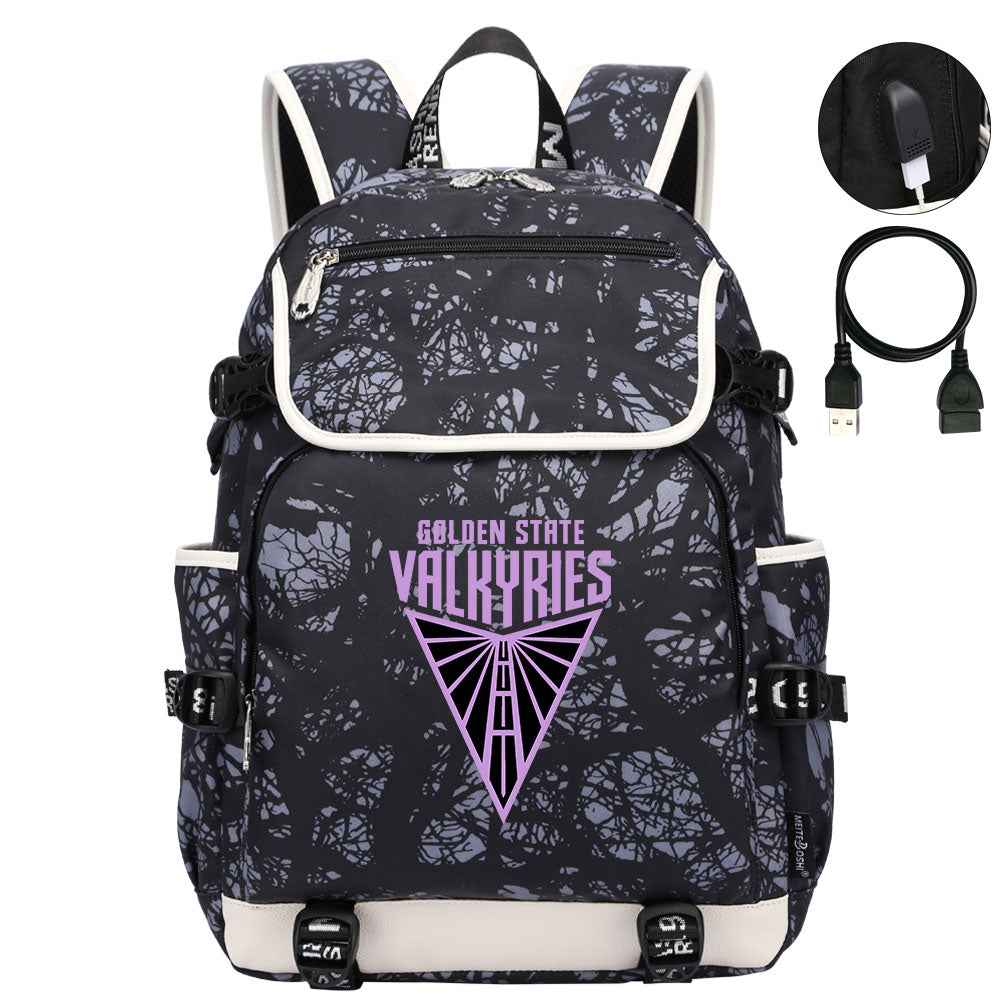 Golden State Valkyries Backpack School Notebook Travel Bags