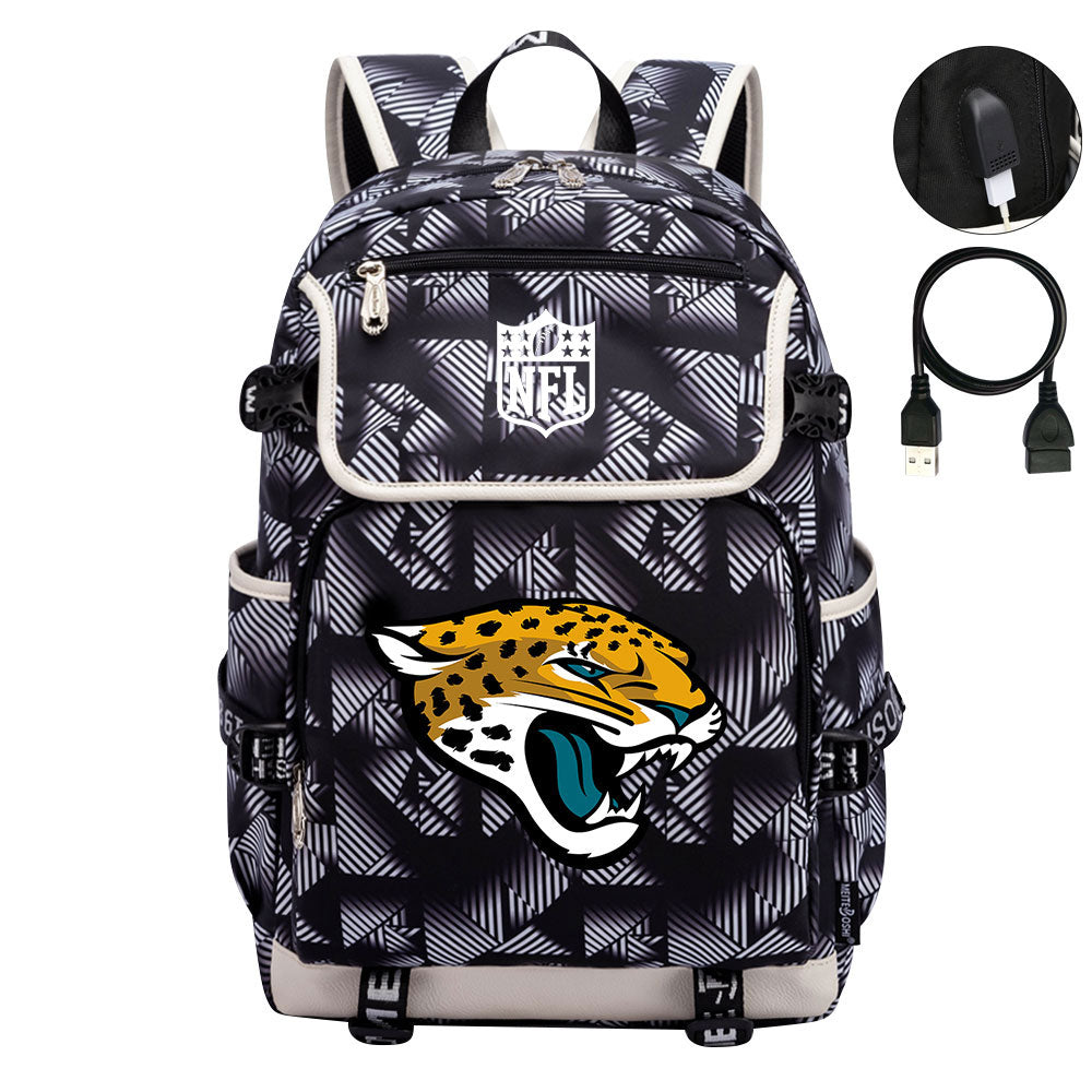 Jacksonville Jaguars Hockey League Backpack School Notebook Travel Bag
