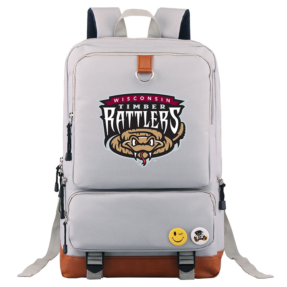 Wisconsin Timber Rattlers Water Proof Backpack NoteBook Laptop School Bag