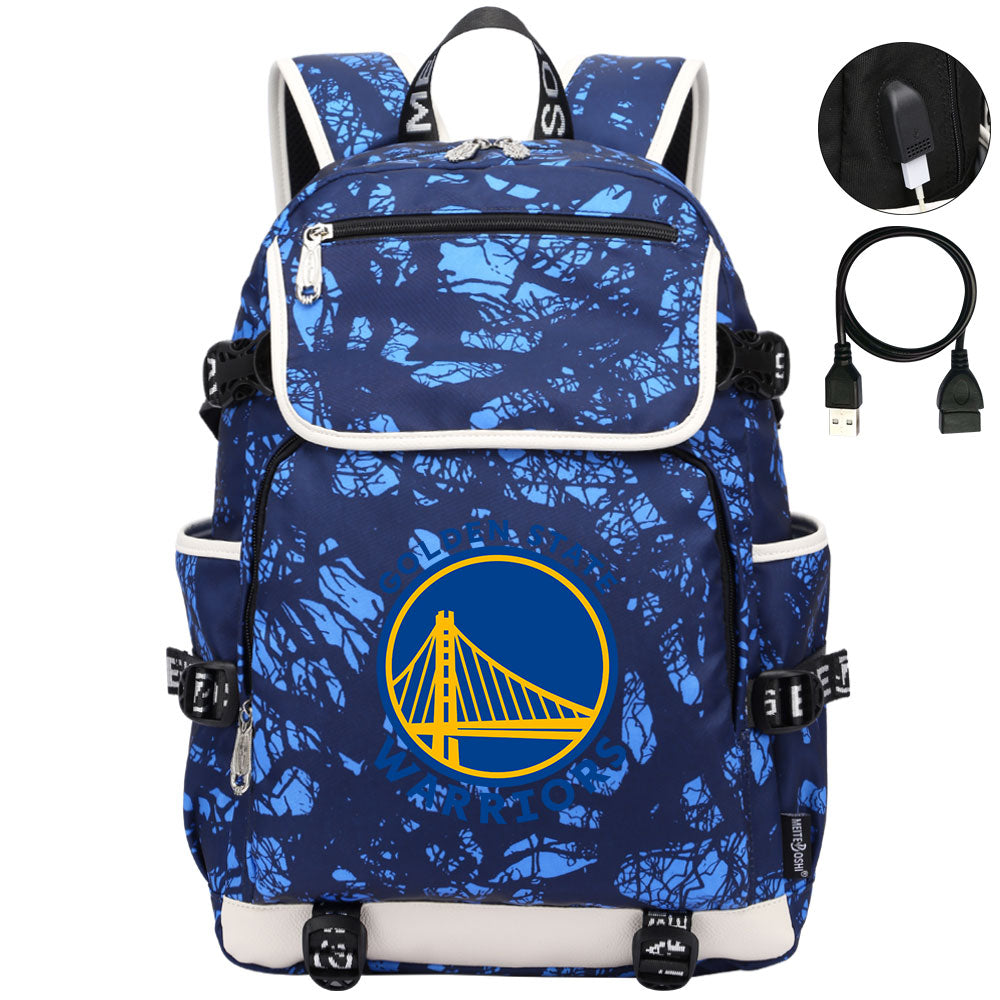 Golden State Warriors Backpack School Notebook Travel Bags
