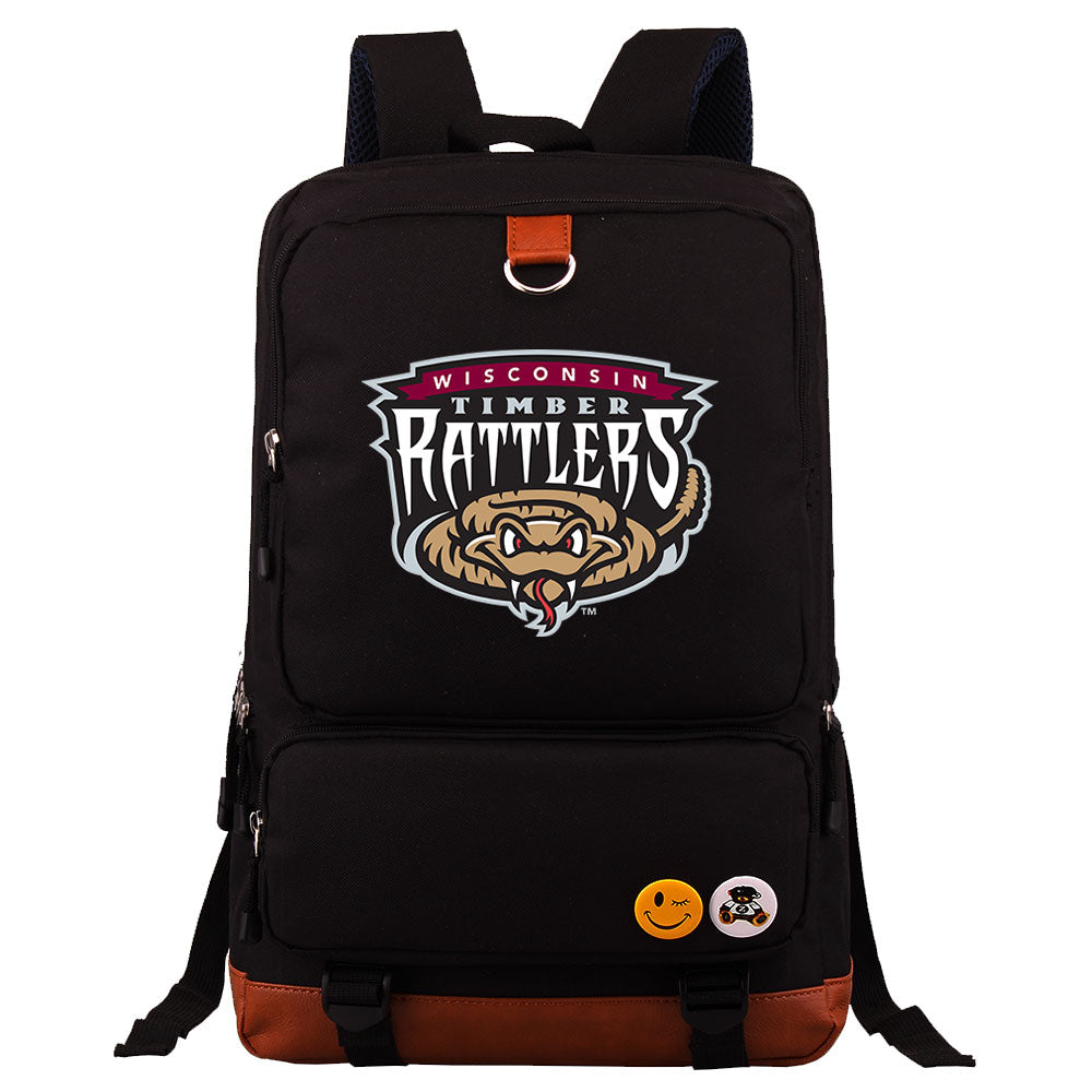 Wisconsin Timber Rattlers Water Proof Backpack NoteBook Laptop School Bag