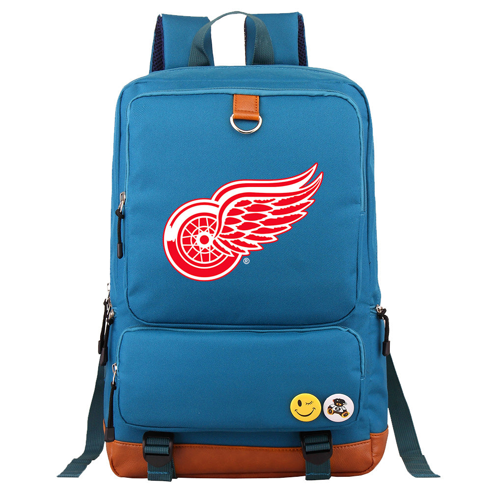 Detroit Red Wings Hockey Team Proof Backpack NoteBook Laptop School Bag