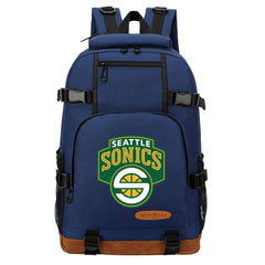 Seattle SuperSonics Waterproof Backpack School Notebook Travel Bag