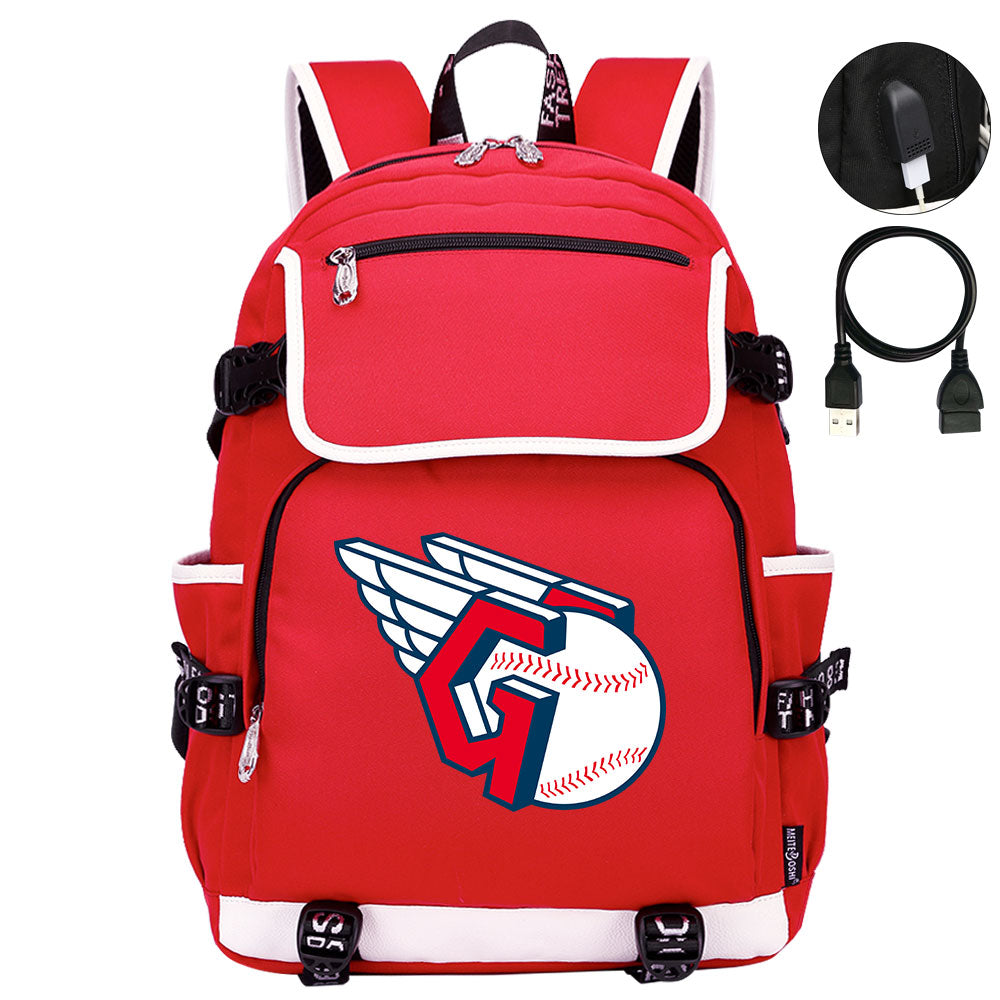 Cleveland Guardians Backpack School Notebook Travel Bags