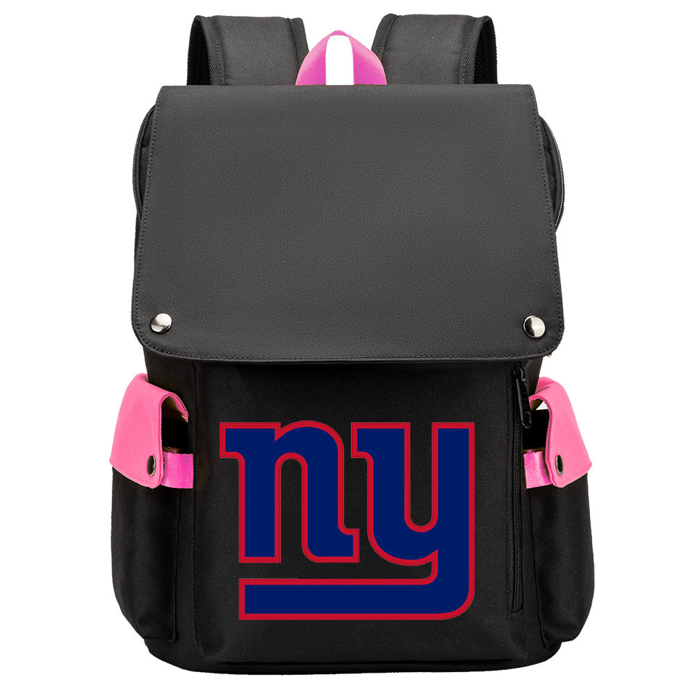 New York Giants Football Team Rugby Laptop Backpack Oxford School Bag