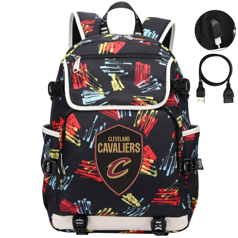Cleveland Cavaliers Backpack School Notebook Travel Bags