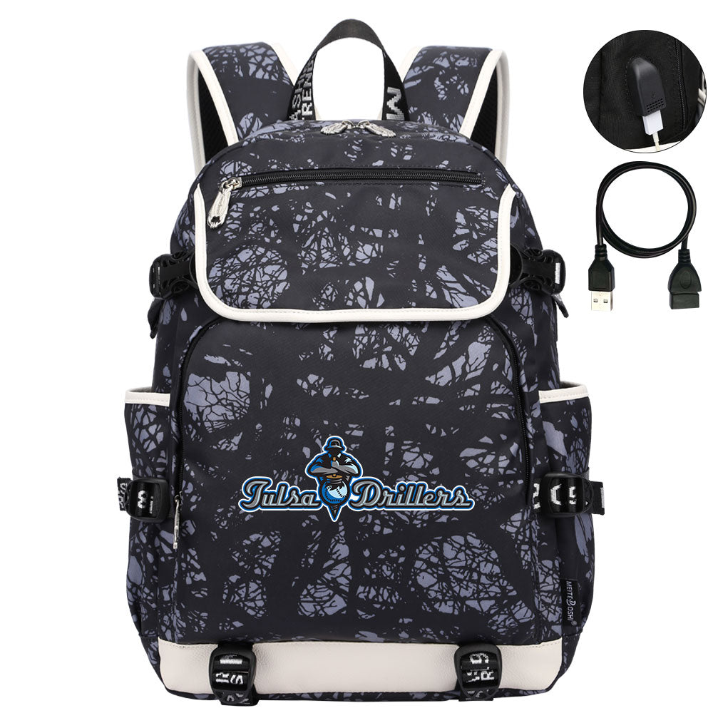 Tulsa Drillers Backpack School Notebook Travel Bags