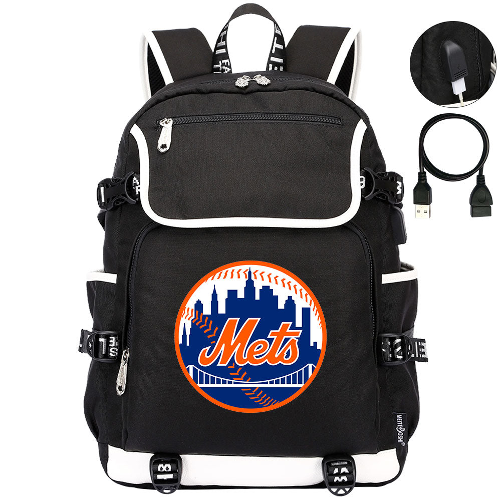 New York Mets Backpack School Notebook Travel Bags