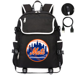 New York Mets Backpack School Notebook Travel Bags