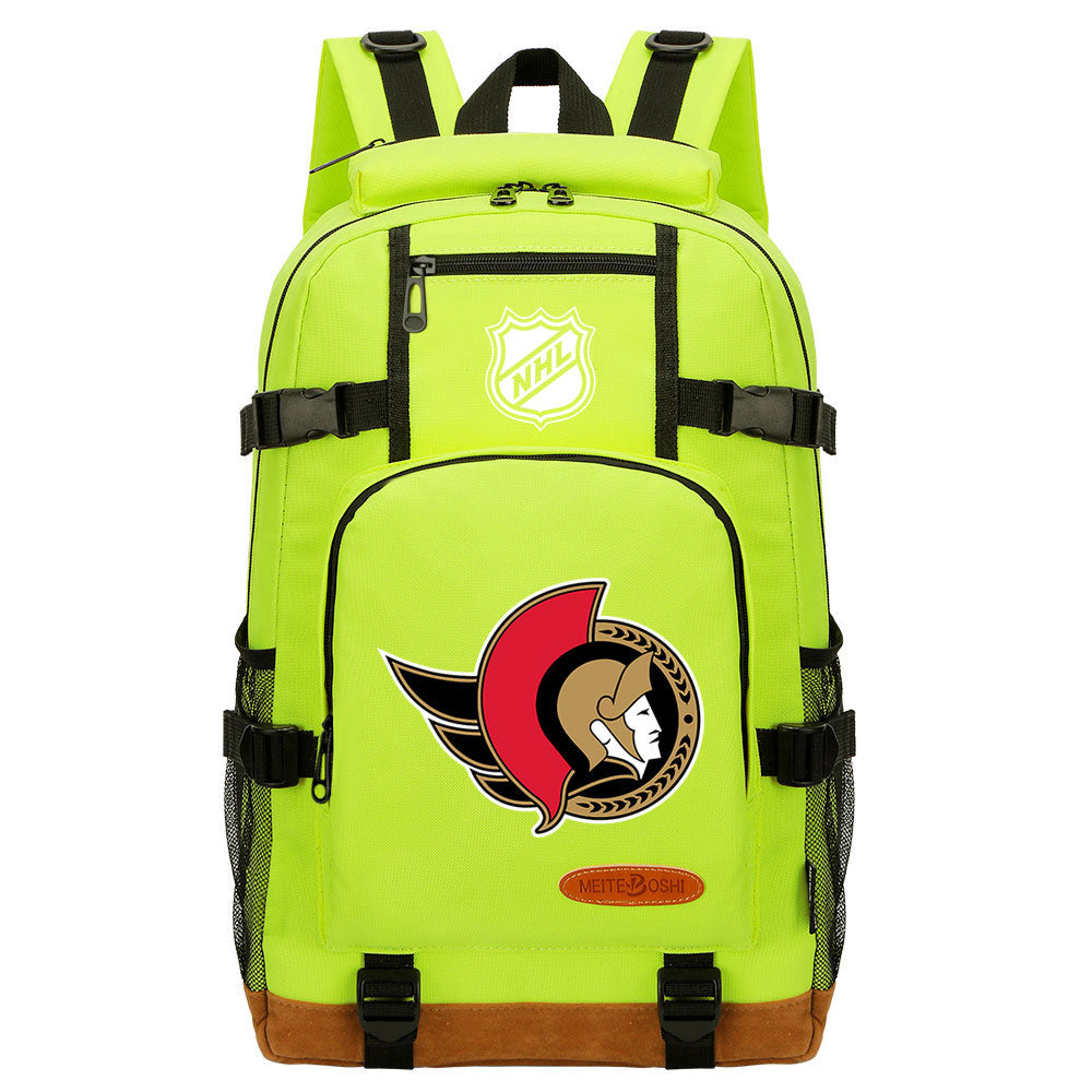 Ottawa Senators Hockey League  Waterproof Backpack School Notebook Travel Bag