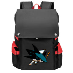 San Jose Sharks Hockey Team School Backpack Oxford Laptop Bag