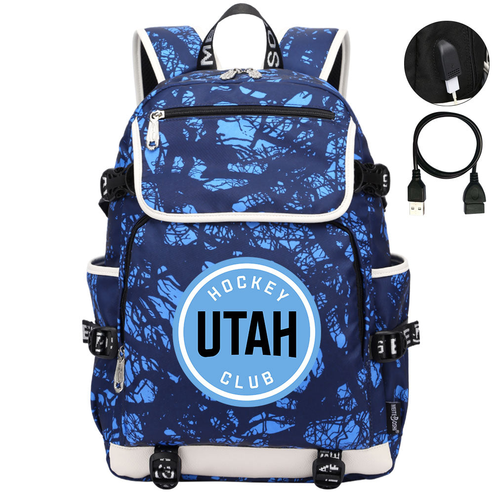 Utah Hockey Club Backpack School Notebook Travel Bag