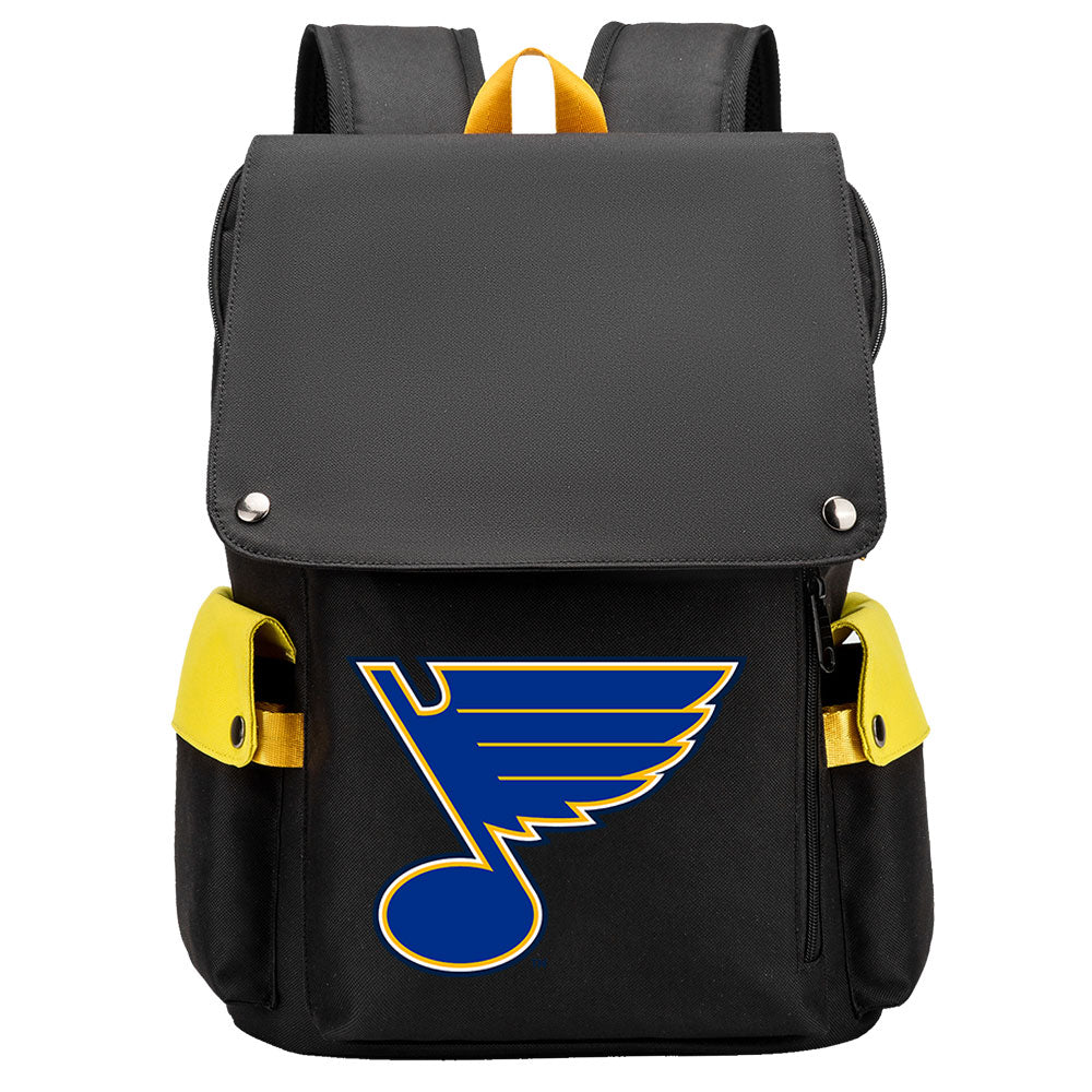 St Louis Blues Hockey Team School Backpack Oxford Laptop Bag