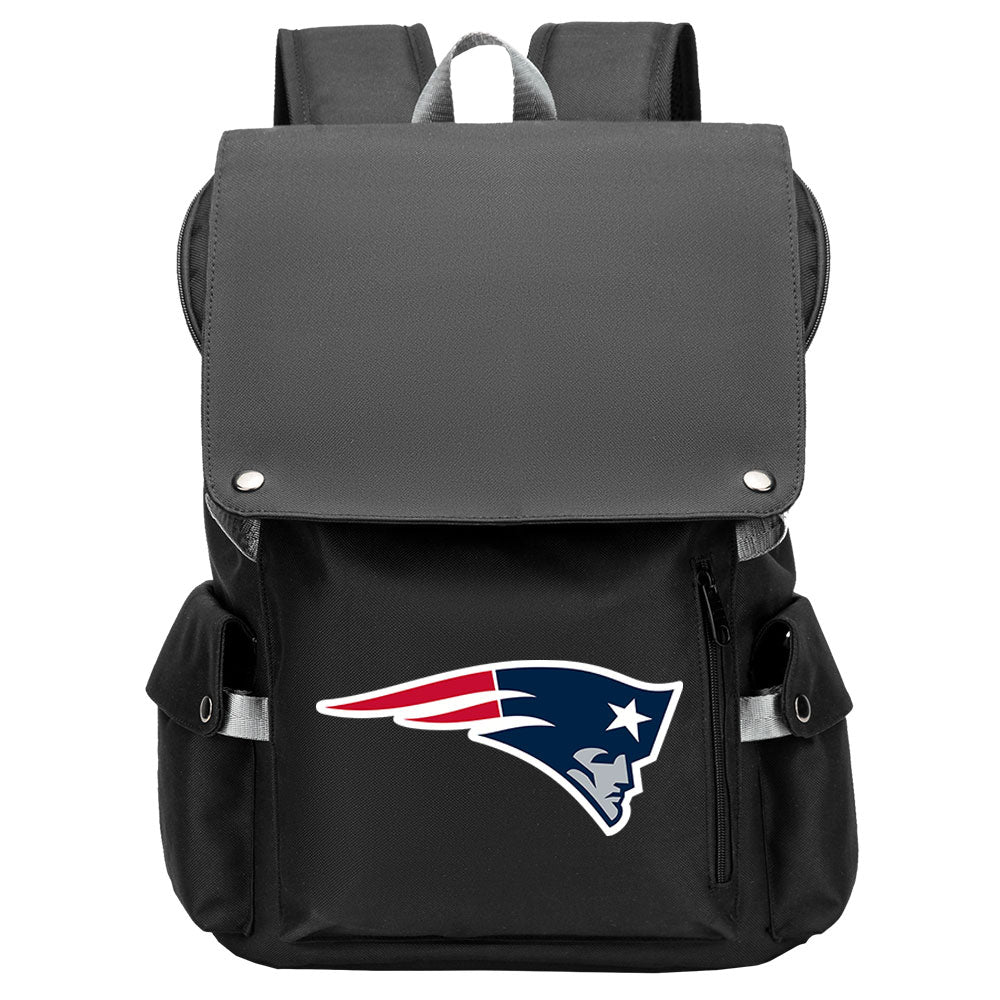 New England Patriots Football Team Rugby Laptop Backpack Oxford School Bag