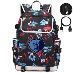 Memphis Grizzlies Backpack School Notebook Travel Bags