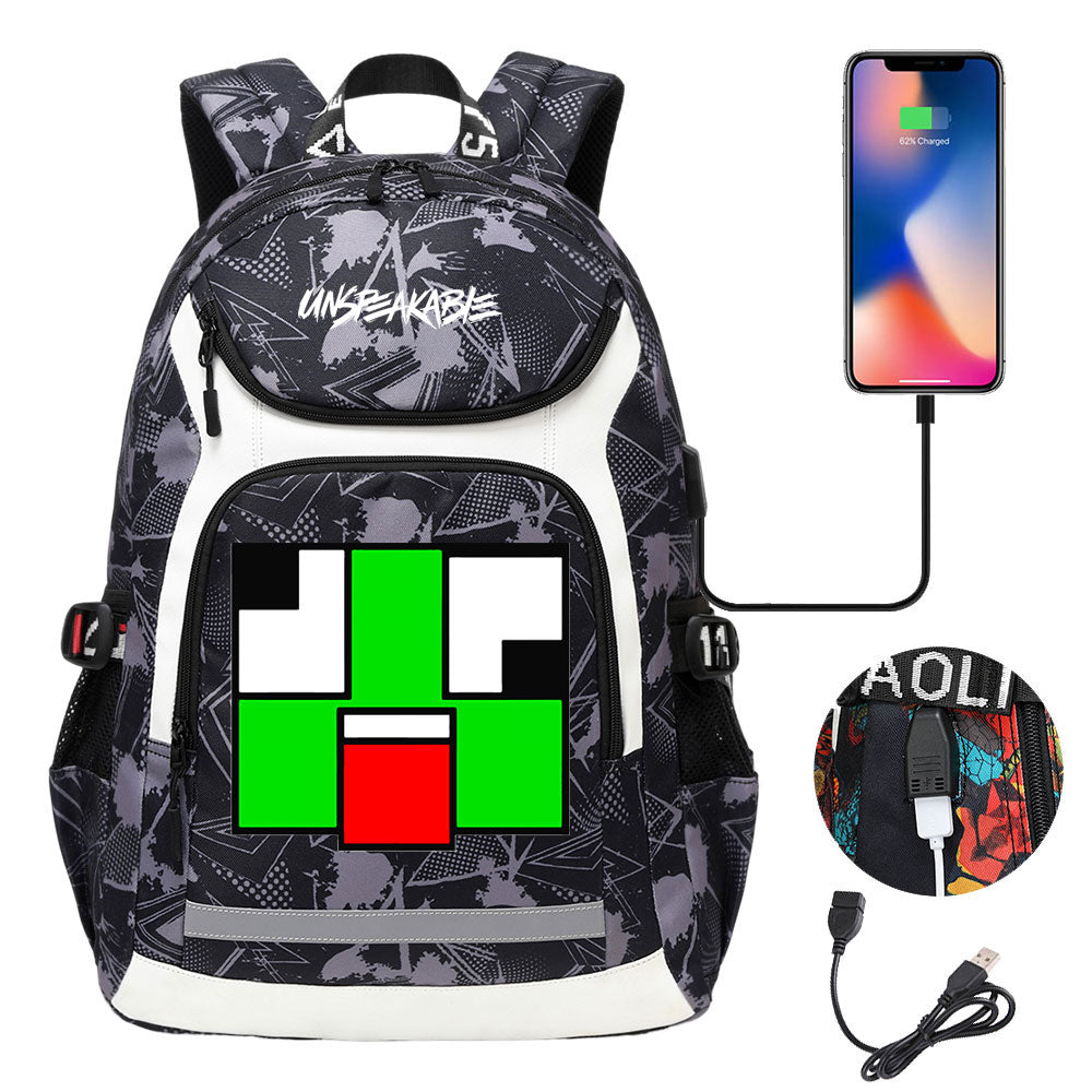 Unspeakable Gaming Backpack School Notebook Travel Bags With USB